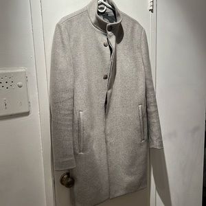 Classic Gray Wool Theory Coat
